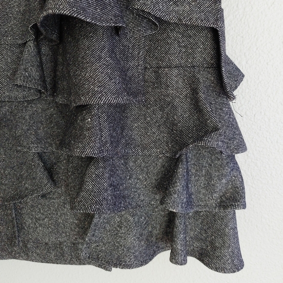 Talbots Skirt grey Gra tweed wool Rayon Poly blend size.10 - Picture 7 of 9